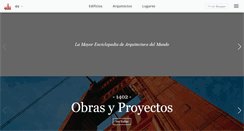 Desktop Screenshot of es.wikiarquitectura.com